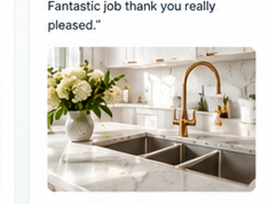 Bright, spotless kitchen after a professional clean